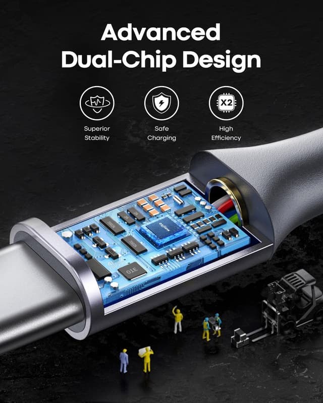 Detalle 2 de eyjiew USB C charger cable 0.5m 2 pack