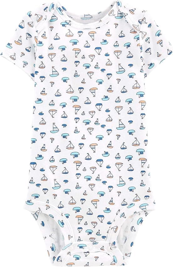 Thumbnail 1 de Simple Joys by Carter's Short Sleeve Bodysuit 0 meses (6) 👶