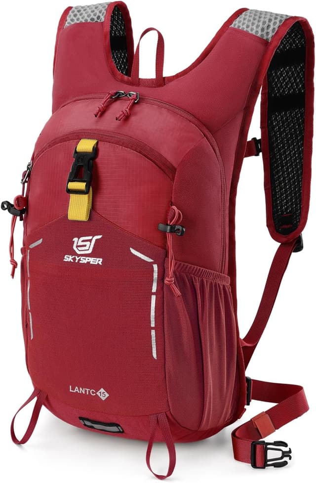 Detalle de SKYSPER Wanderrucksack 15L für Herren – leichter Tagesrucksack für Wandern, Ausflüge und Reisen