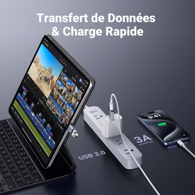 Detalle 2 de UGREEN Adaptateur USB‑C vers USB‑A 3.0 OTG 5Gbps (lot de 2)