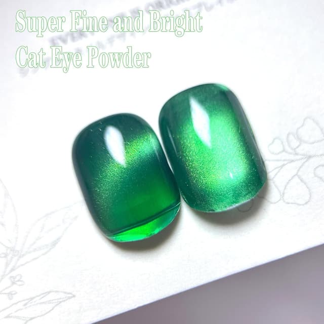 Thumbnail 6 de Senvenski Gelatina Vetro Cat Eye con bacchetta magnetica semipermanente Giada Verde (15 ml)
