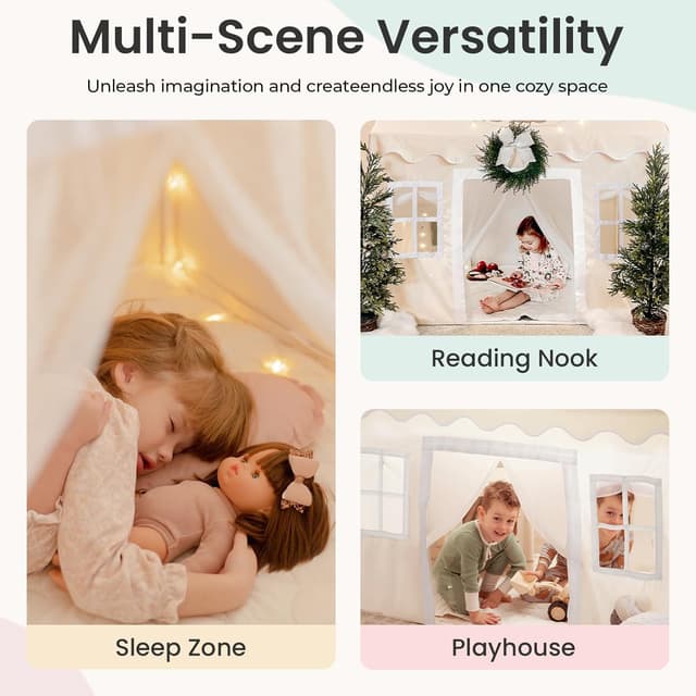 Thumbnail 5 de Tiny Land Play Tent 52in Kids Playhouse