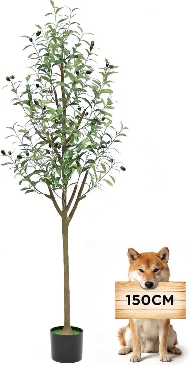 Imagen de crafity Künstlicher Olivenbaum 150cm en OfertitasTOP