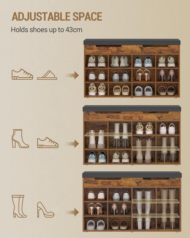 Thumbnail 4 de Hzuaneri SB53501GY Banc à Chaussures