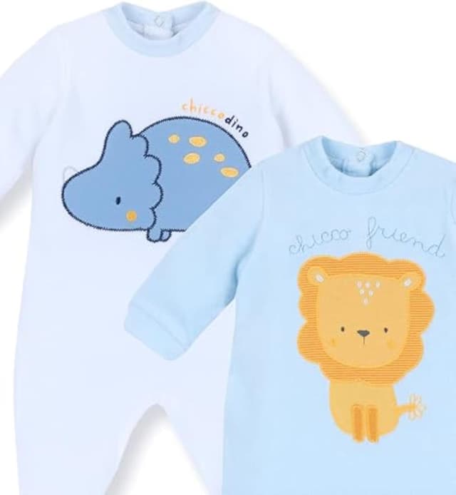 Detalle 1 de Chicco Strampler Jungen Set aus Chenille 2er