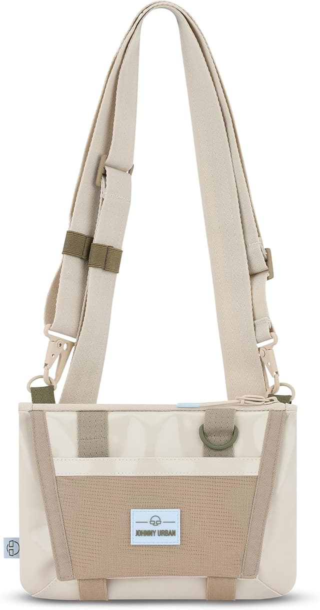 Detalle de Johnny Urban Marsupio Petto Uomo e Donna Avery 2-in-1: borsello e marsupio tattico idrorepellente da 1 litro