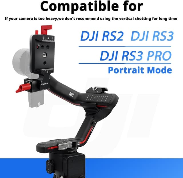 Detalle 2 de HAFOKO RS3 Vertical Mount for DJI Ronin S3 1 plate