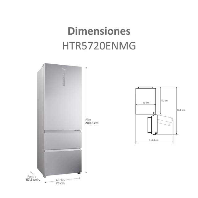 Thumbnail 4 de Haier Frigorífico Combi Total No Frost 70 Series 5