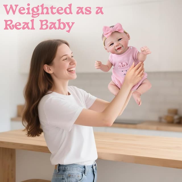 Detalle 2 de Aori Realistic Reborn Baby Dolls (Weighted) — 20-Inch Lifelike Newborn Baby Girl with Flexible Limbs