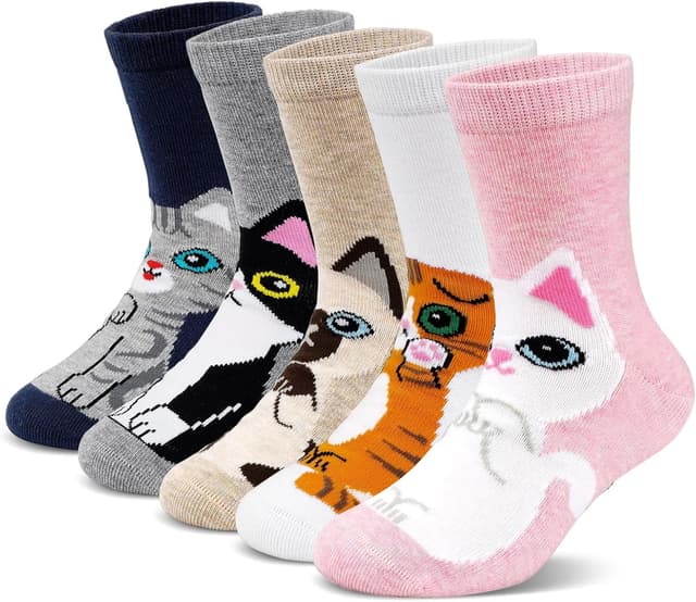 Imagen de ZFSOCK Calzini Bambina Cotone 5 Paia Taglia 23-26 en OfertitasTOP