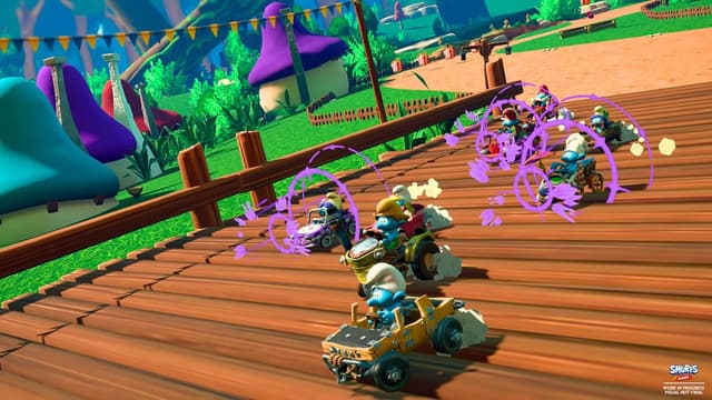 Detalle de Smurfs Kart – Turbo Edition for Nintendo Switch (Local Multiplayer Racing)