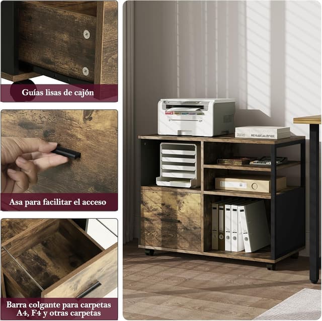 Thumbnail 6 de WOLTU Cajonera con Ruedas Industrial, Armario de Oficina 🗄