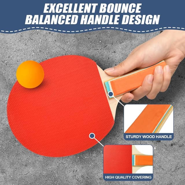 Thumbnail 3 de flintronic Raqueta de tenis de mesa Set portátil para (Ping Pong)