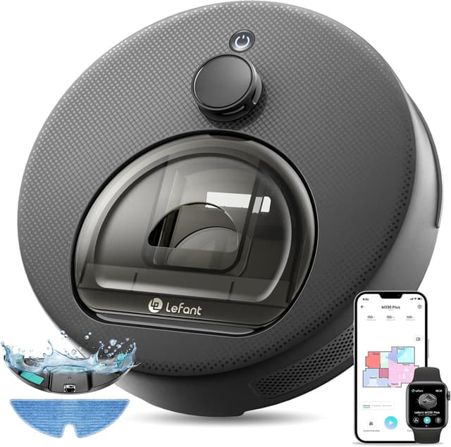 Detalle de Lefant M330 Plus Robot aspirateur laveur 3-en-1 5000 Pa, LiDAR, Freemove 2.0