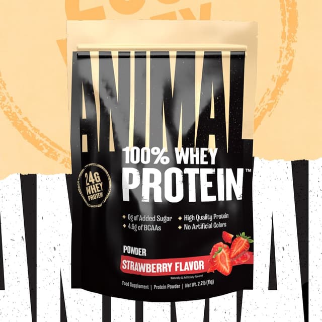Thumbnail 3 de Universal Nutrition ANIMAL 100% Whey Fresa 🍓, 24g proteínas, 30 porciones