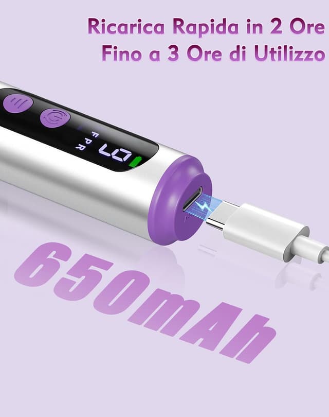 Detalle 2 de Fofile Fresa per unghie professionale 20000 giri/min