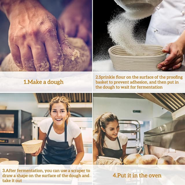 Thumbnail 5 de Clheatky Gärkörbchen Oval 25x15x8 cm