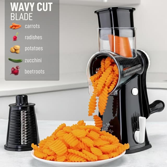 Detalle 2 de Zulay Kitchen Rotary Cheese Grater 5 🧀