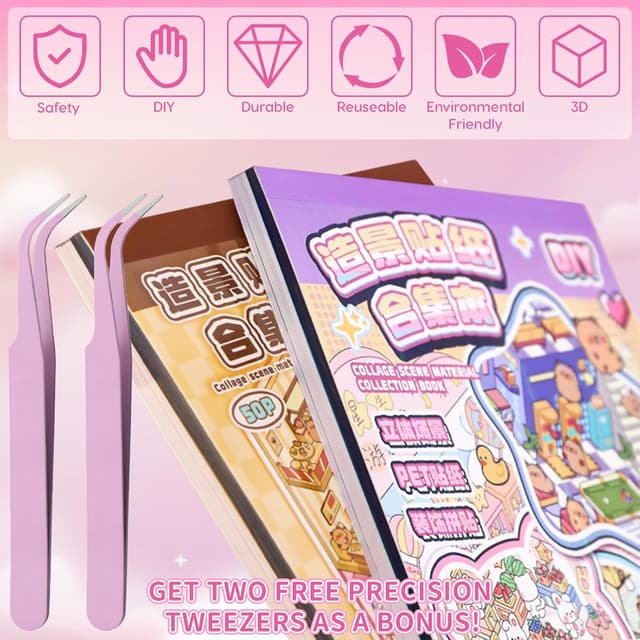 Thumbnail 6 de 40 Sets DIY 3D House Sticker Scene Kit