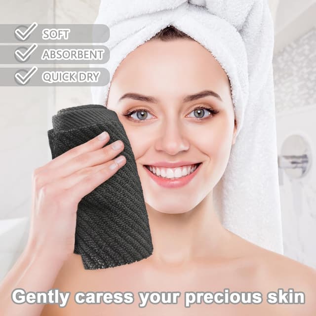 Detalle 2 de VOOVA & MOVAS Grey Washcloths 13x13