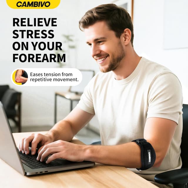 Detalle de CAMBIVO tennis elbow support strap