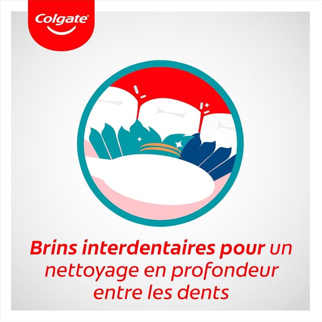 Detalle de Colgate Extra Clean Multi Action con filamenti circolari anti-macchia e pulitore lingua e guance (set da 4 spazzole)