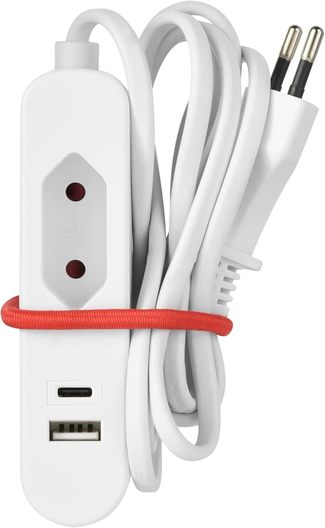 Detalle 2 de Electraline 62654 prolunga elettrica USB 1,5 m