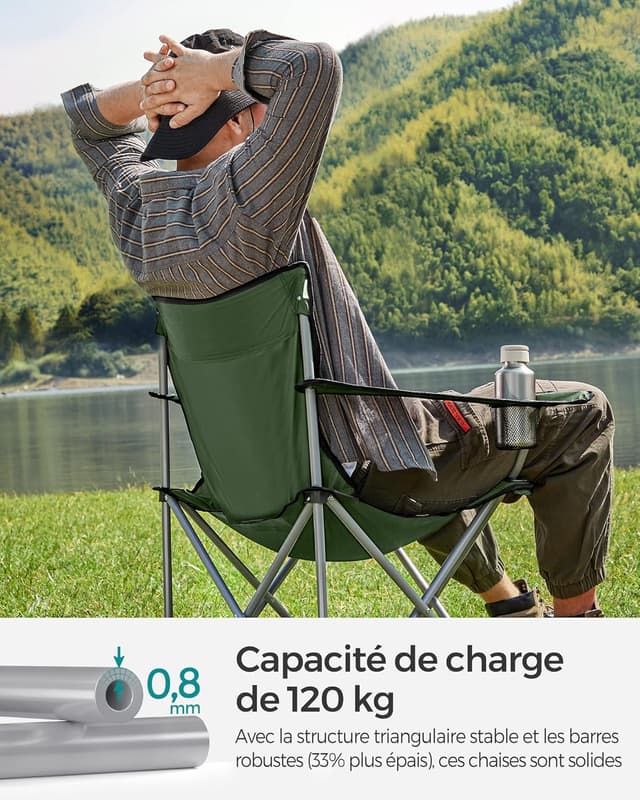 Thumbnail 4 de SONGMICS Chaise Pliante Camping GCB001C01