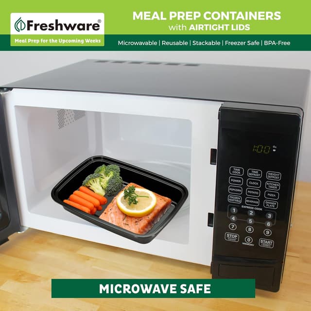 Thumbnail 5 de Freshware Meal Prep Containers 16 oz 🍱