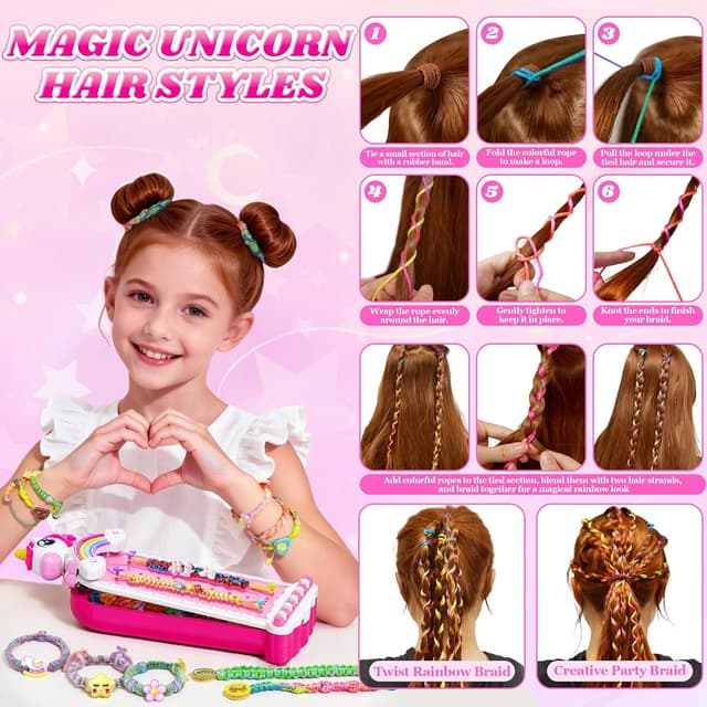 Detalle 2 de Unicorn 182-Piece Friendship Bracelet Kit