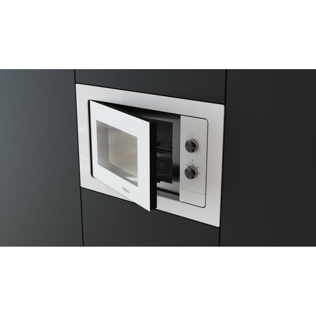 Detalle de Microondas Teka NEO MB 6200 BI WH integrable de 20L y 800W con plato giratorio y descongelar