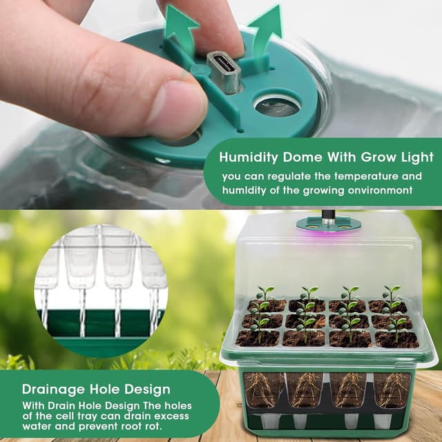 Thumbnail 4 de MQFORU Seed Tray with Grow Light