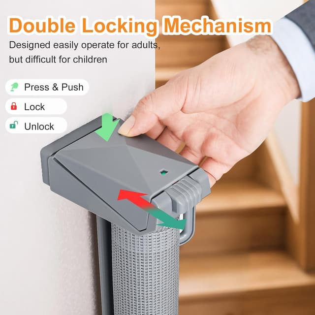 Thumbnail 5 de Eyeleaf Retractable Stair Gate 59" wide