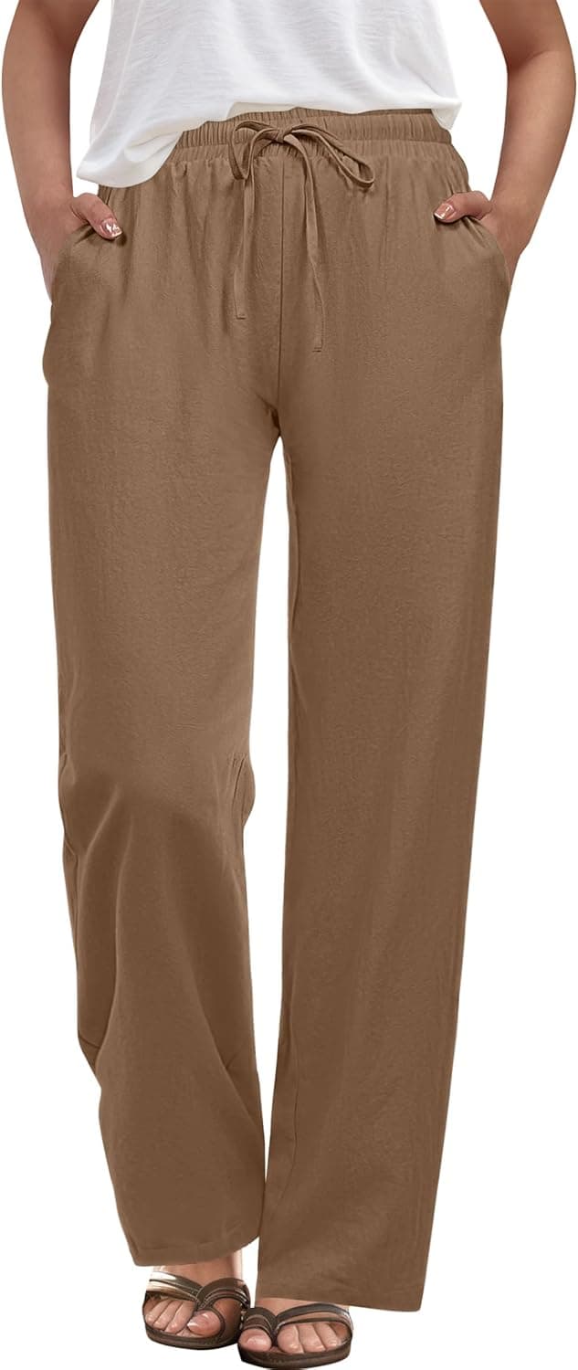 Thumbnail 6 de ANRABESS Womens Casual Pants High Waist drawstring 2026