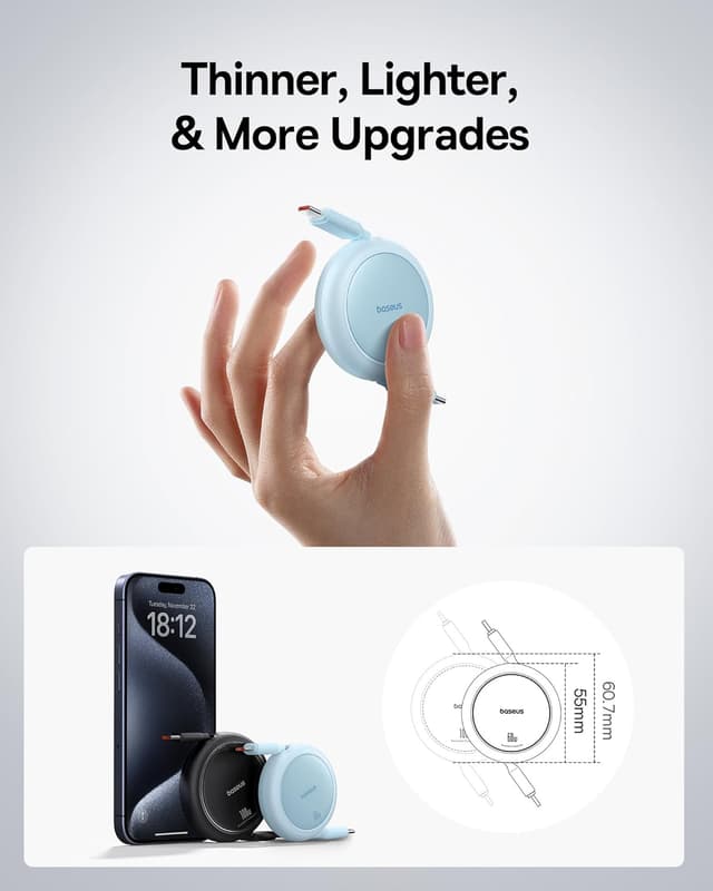 Thumbnail 3 de Baseus Cable USB C 60 W carga rápida