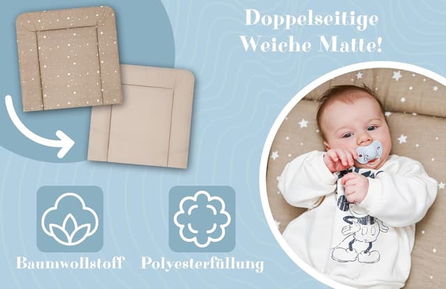 Thumbnail 3 de Colchon cambiador 75x72 cm algodón impermeable 👶