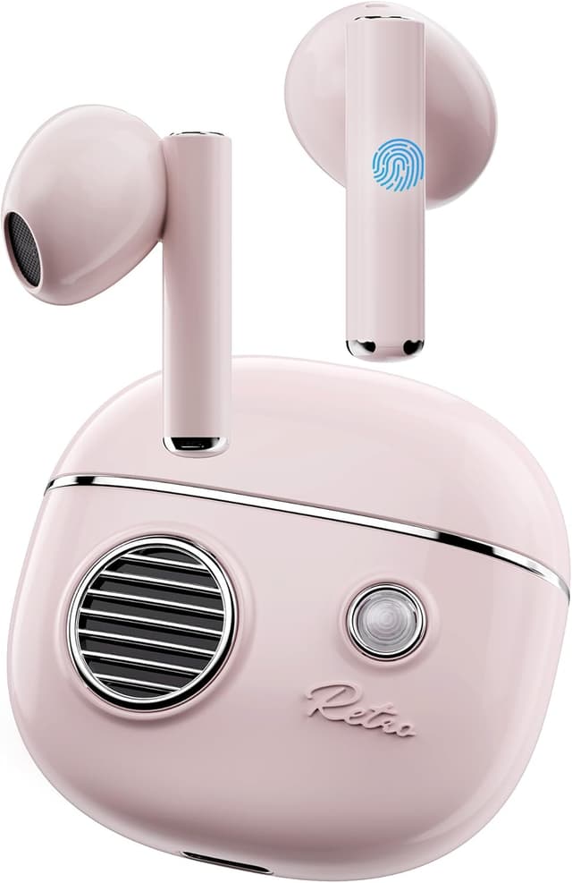 Detalle de KOOGMOON Cuffie Bluetooth 5.3 Rosa