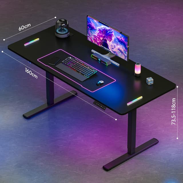 Detalle de SANODESK Scrivania Gaming 160x60 elettrica