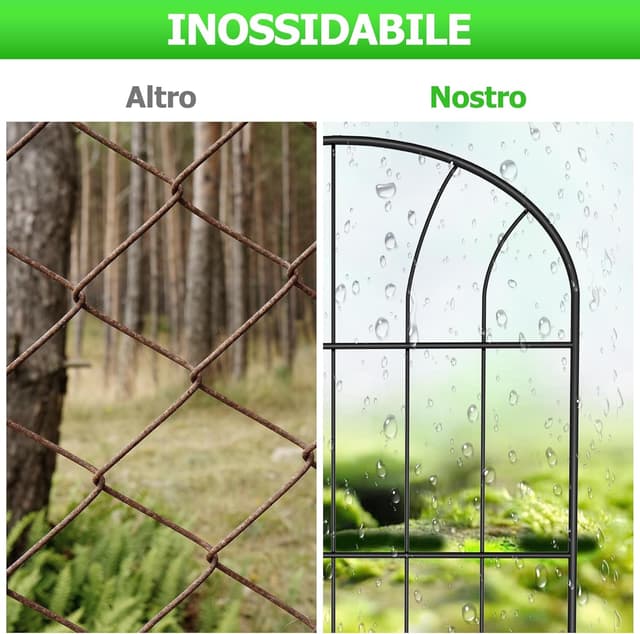 Thumbnail 3 de Recinzione Giardino in Metallo 60 cm 10 pannelli