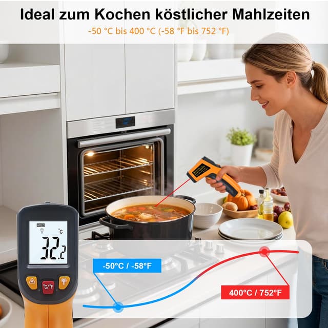 Thumbnail 1 de KETOTEK Infrarot Thermometer 400°C