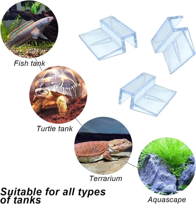 Detalle 2 de RuiChy aquarium lid clips, 10 pack