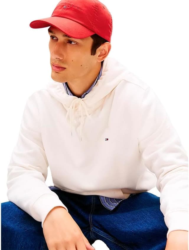 Detalle de Tommy Jeans TJM Reg S Flag Hoodie Ext Dm0dm20742 sweat à capuche homme