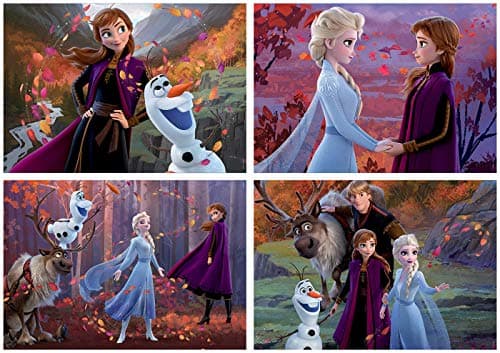 Detalle 2 de Educa - Set de 4 Puzzles Frozen 2 de 50 a 150 piezas 🧩 5+ años