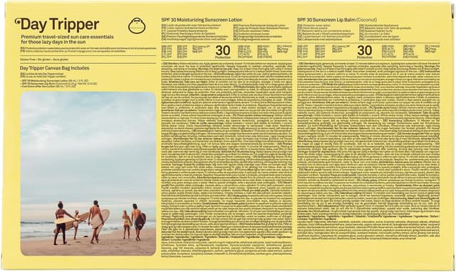 Detalle 1 de Sun Bum Day Tripper SPF 30 Sun Care Kit (Travel Size) with SPF30 Lotion, Lip Balm & After Sun