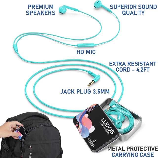 Detalle 2 de LUDOS FEROX In Ear Kopfhörer 1,2 m Kabel