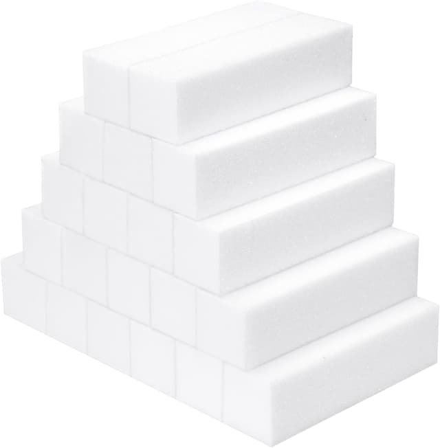 Detalle de 20 pezzi nail buffer quadrato in spugna e smeriglio per manicure e nail art fai da te