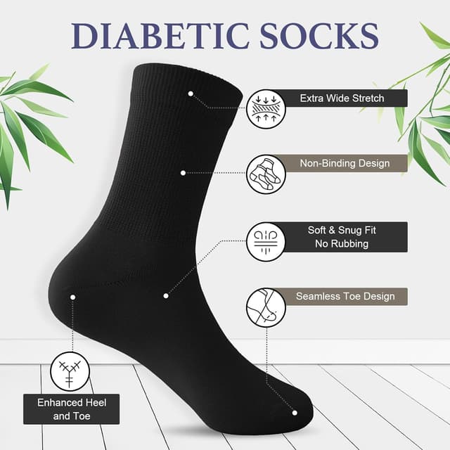 Detalle de Niorasen diabetic socks for swollen feet
