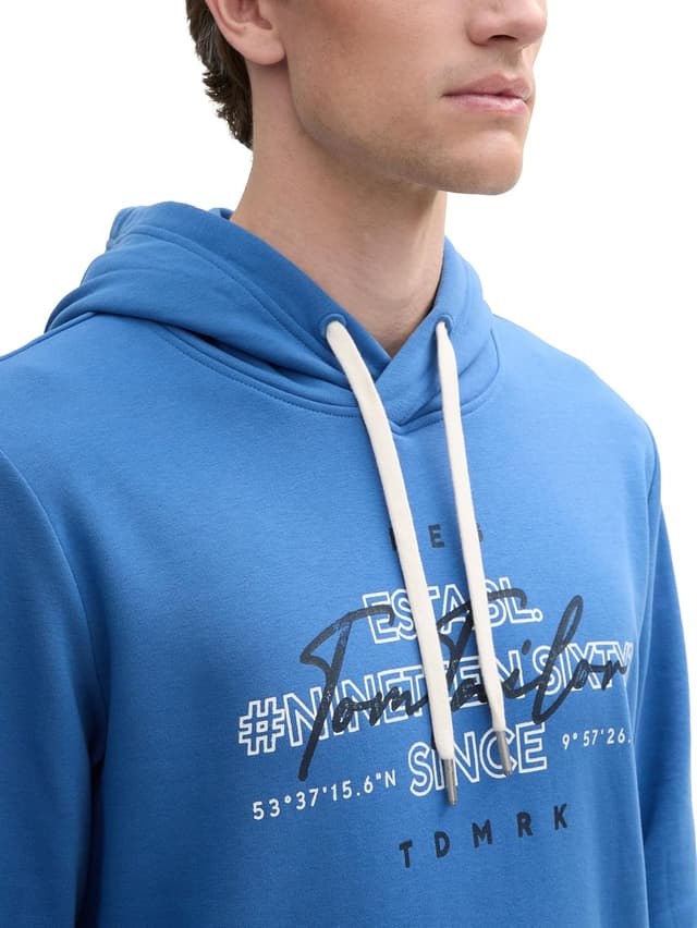 Detalle de Maglia di tuta uomo TOM TAILOR con cappuccio e tasca a marsupio