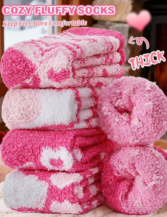 Detalle 1 de MOGGEI Fuzzy Fluffy Socks 5 Pairs