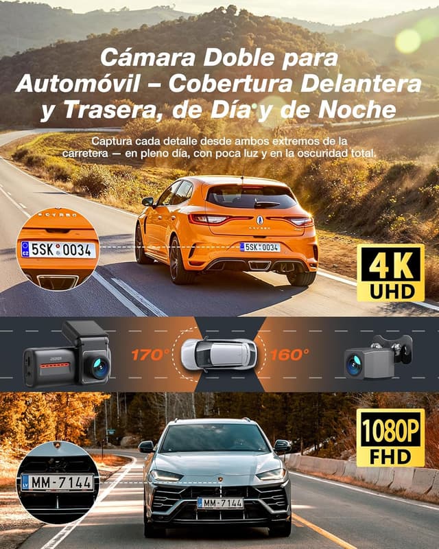 Detalle de iZEEKER Dashcam 4K Frontal y Trasera